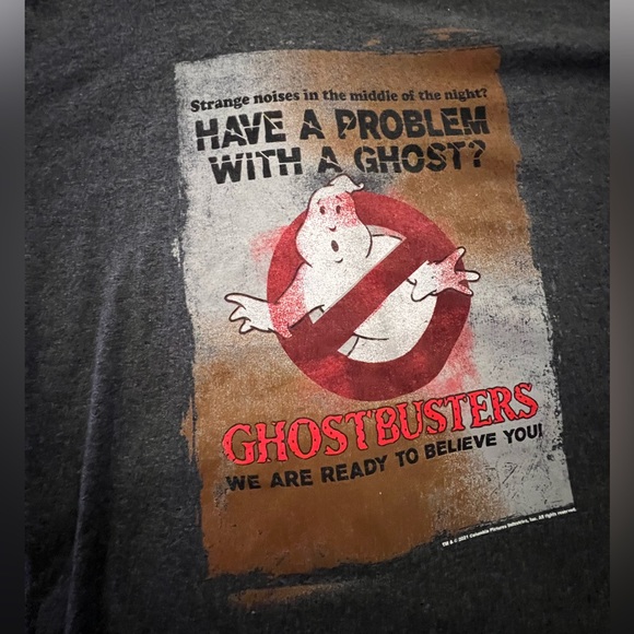 Ghostbusters Stay Puft Grey Tee Shirt - Picture 2 of 5
